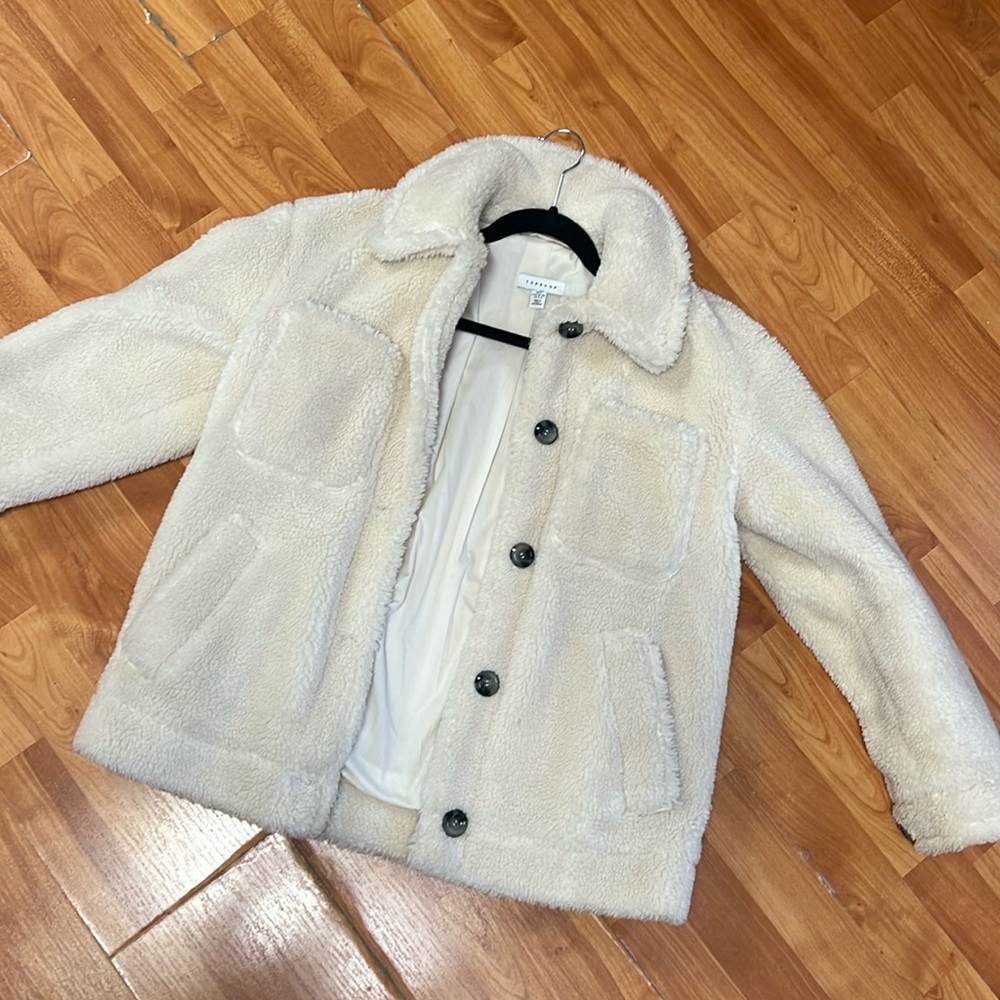 TOPSHOP Teddy Jacket - Picture 2 of 5